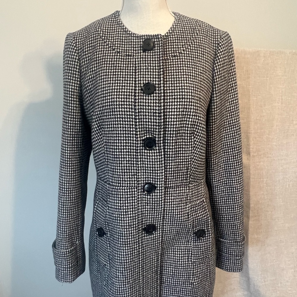 Banana Republic Black and White Blazer Structured Tailored Jacket